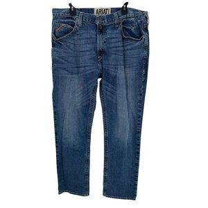 Ariat Denim M2 Relaxed Bootcut Mens Jeans 40x34 Blue Cotton Spandex Durable